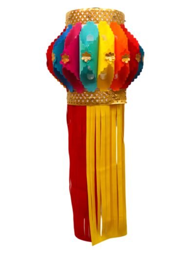 Utsav India Eco-Friendly Velvet Diwali Kandil | Self-Assemble Aakash Lantern | Traditional & Modern Decorative Diwali Lantern for Home Décor – Set of 1 (AD410)