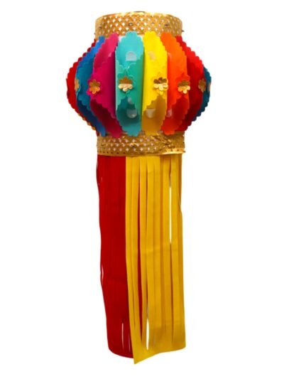 Utsav India Eco-Friendly Velvet Diwali Kandil | Self-Assemble Aakash Lantern | Traditional & Modern Decorative Diwali Lantern for Home Décor – Set of 1 (AD410)