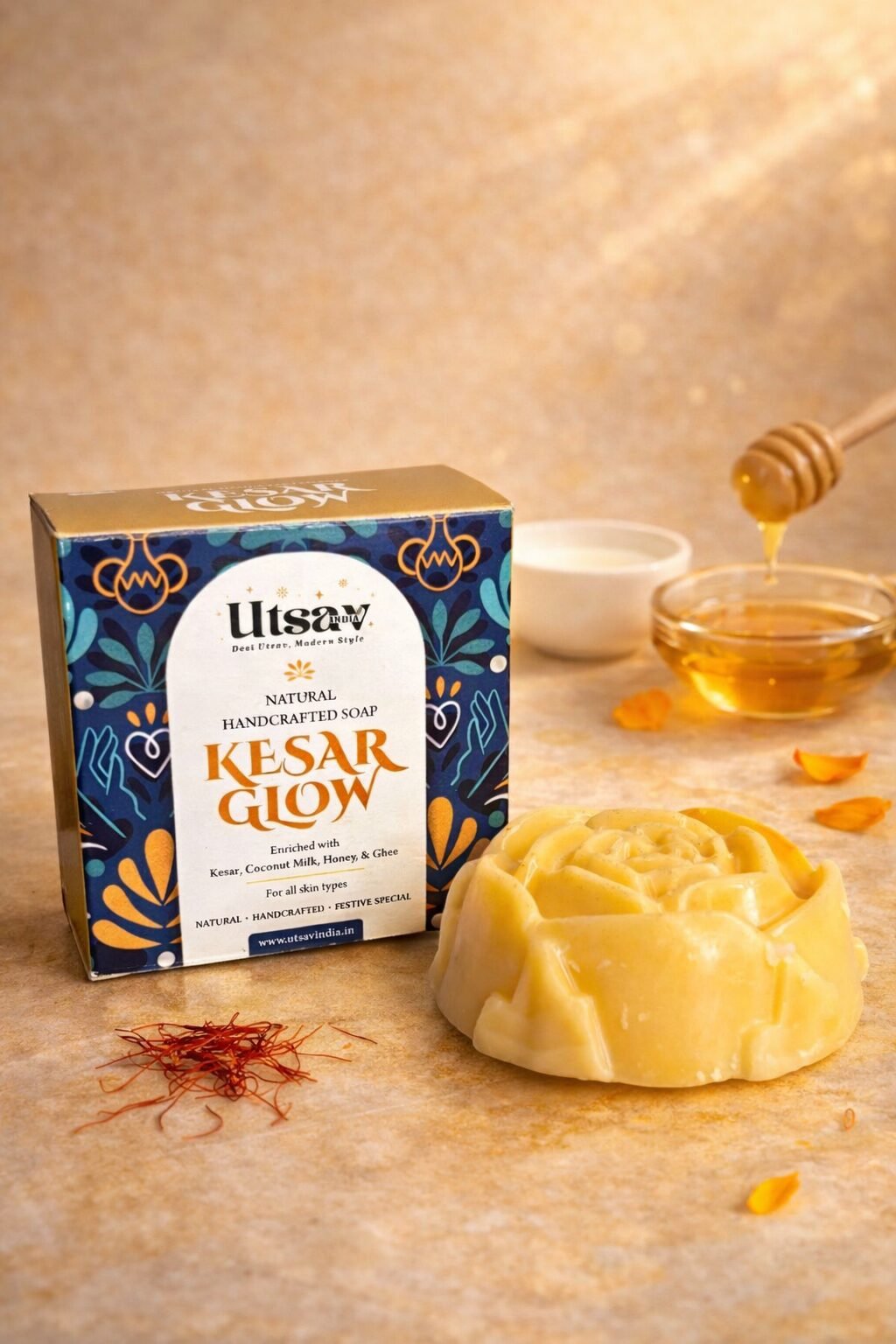 Natural Handcrafted Kesar Glow Soap