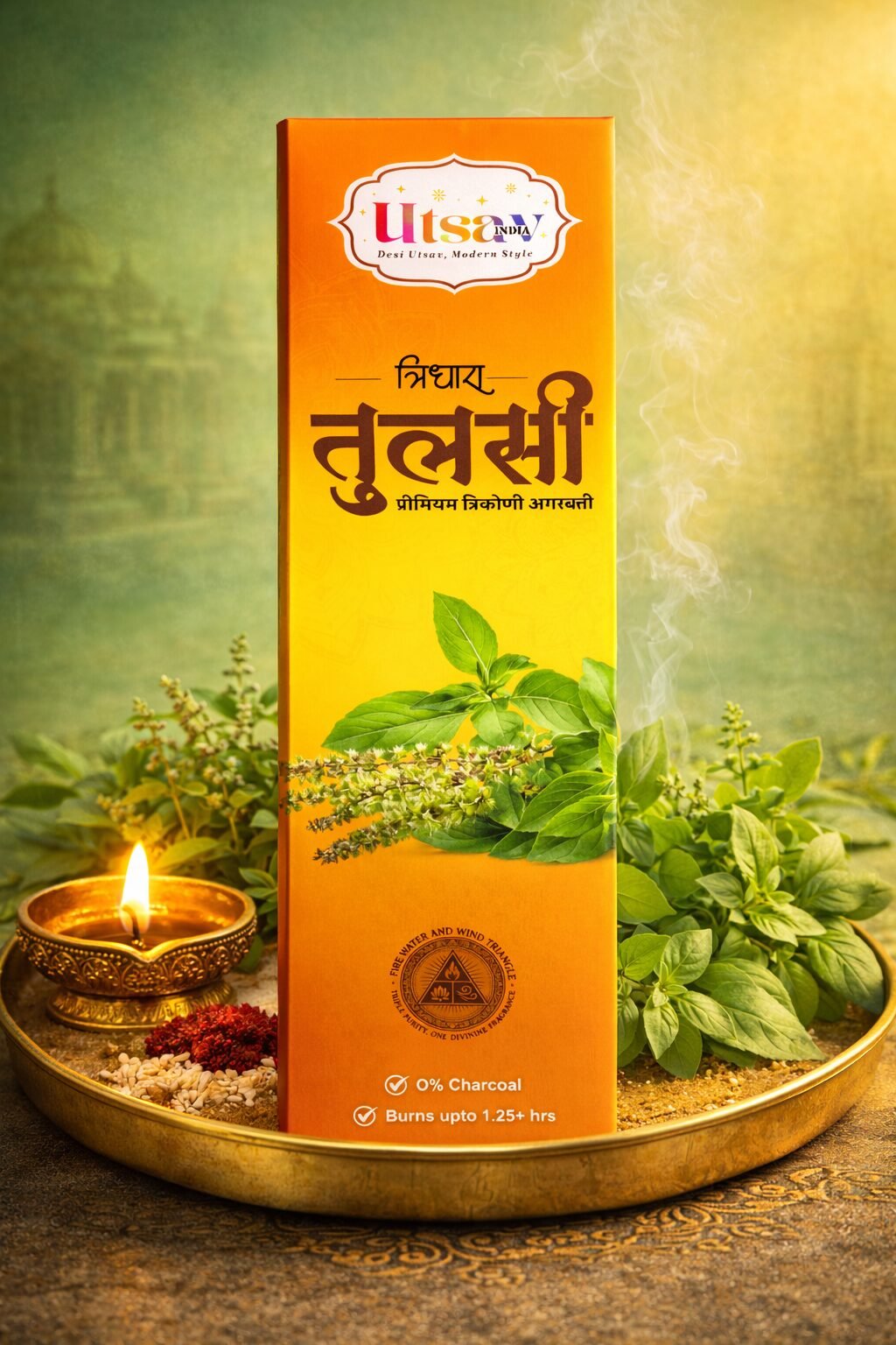 Tulsi – Premium Triangle Incense Sticks Tulsi – Premium Triangle Incense Sticks
