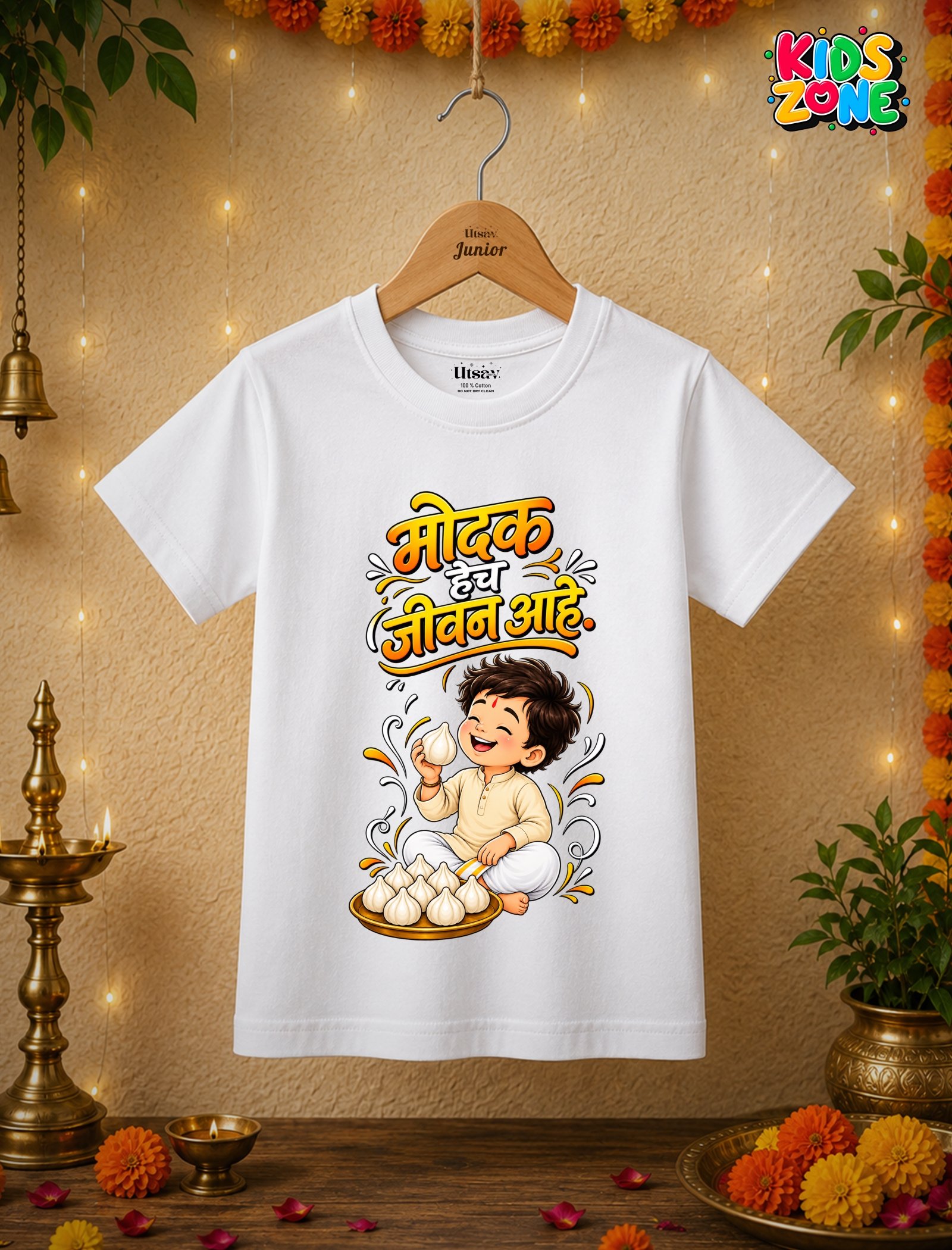 Ganpati Modak Kids T-shirt Ganpati Modak Kids T-shirt